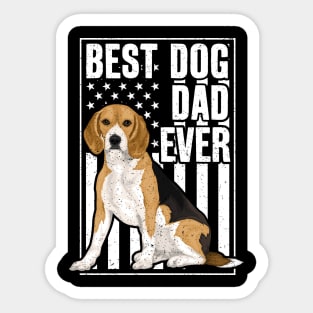 Best Beagle Dog Dad Ever Sticker